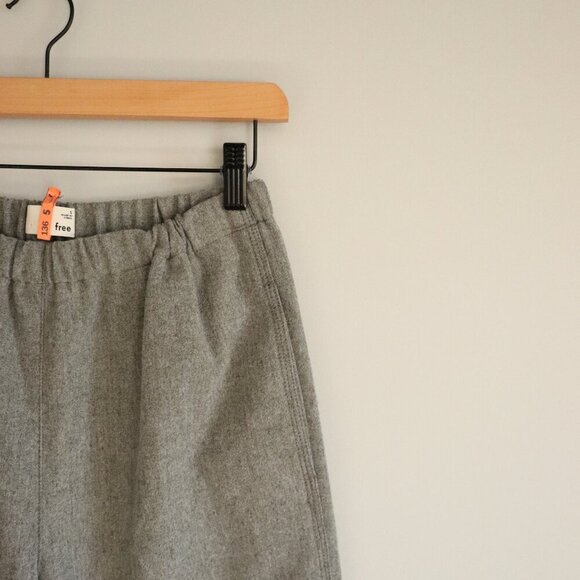 Wilfred Free Women's Small Grey Stretch Pocket High Rise Elastic Trouser Pants - Picture 4 of 13